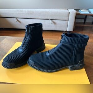 Camper Pix Knitted Ankle Boot Black Size 6/36